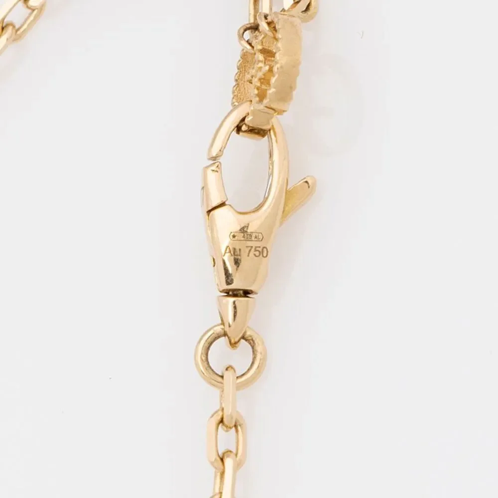 Gucci 18k Gold Diamond Onyx Le Marche Des Merveilles Feline Bracelet - Picture 2 of 6